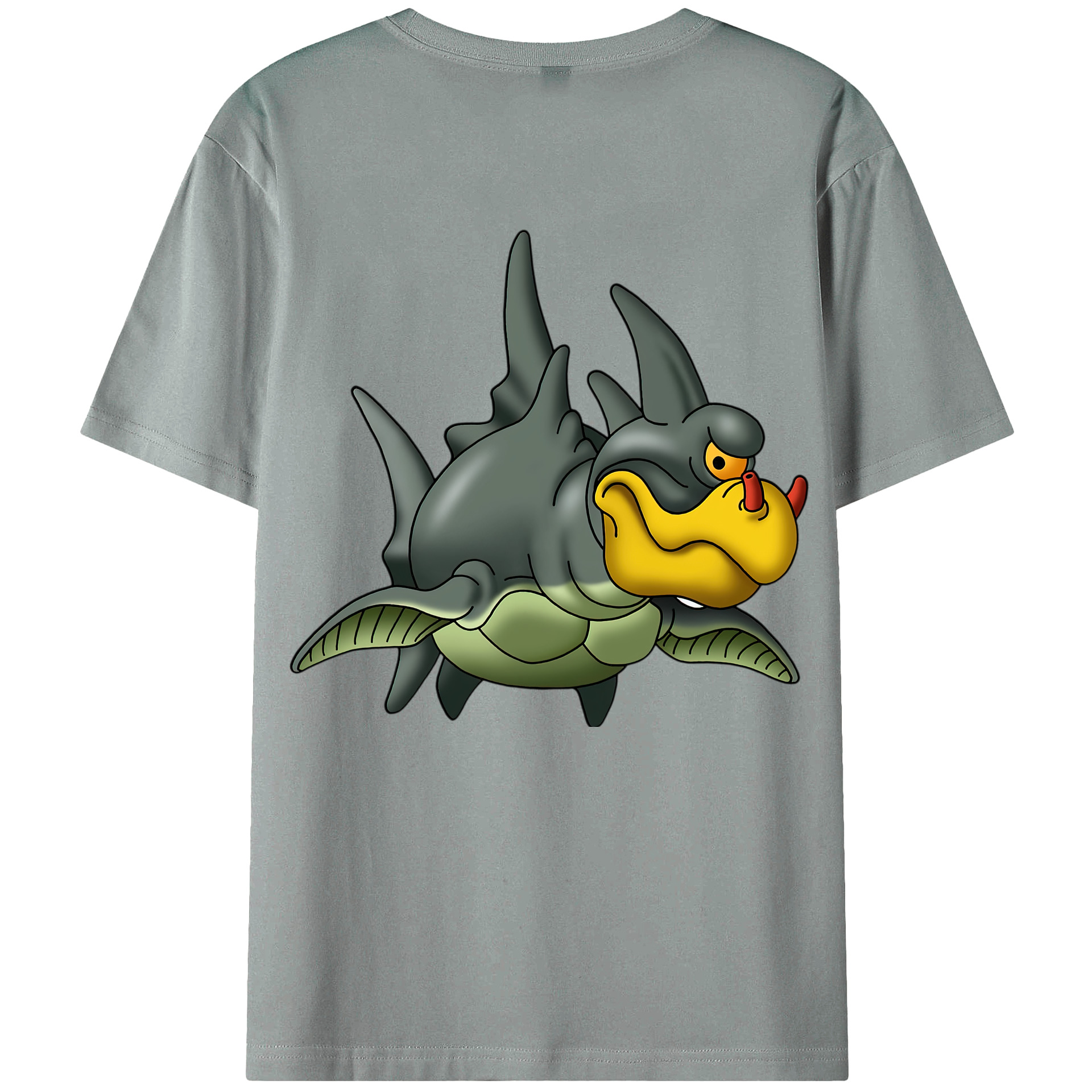 （画像用） ドラゴンクエスト Doragon Kuesuto Dragon Quest 綿100％ メンズ半袖Tシャツ（バックプリント） 通気性